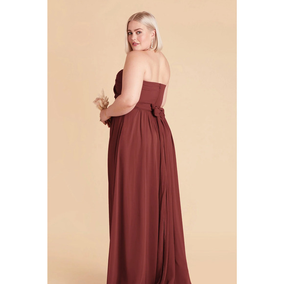 NWT Birdy Grey Grace Convertible Maxi Dress Strapless Neck Rosewood Curve 2X - Picture 7 of 12